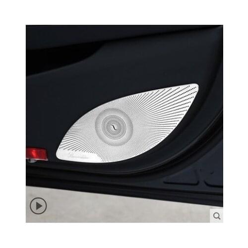 Accessories For Mercedes Benz E Class W213 -2020 Stainless Steel Car Door Audio Speaker Decoration strip Cover Trim sticker