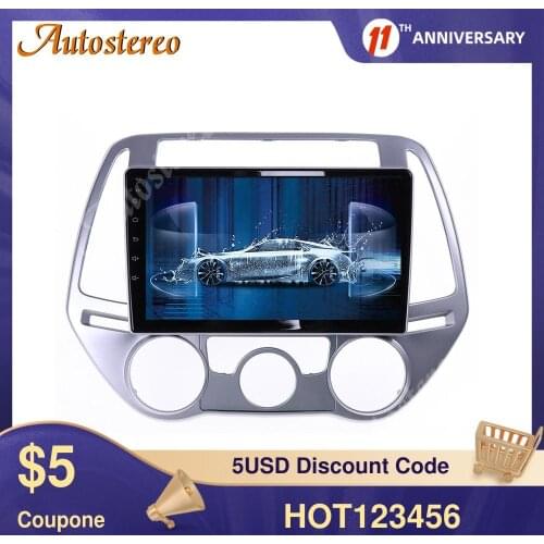 Android 9.0 64GB Car Multimedia Radio Player For Hyundai I20 2008-2014 Car GPS Navigation Auto Stereo Head Unit Radio Recorder