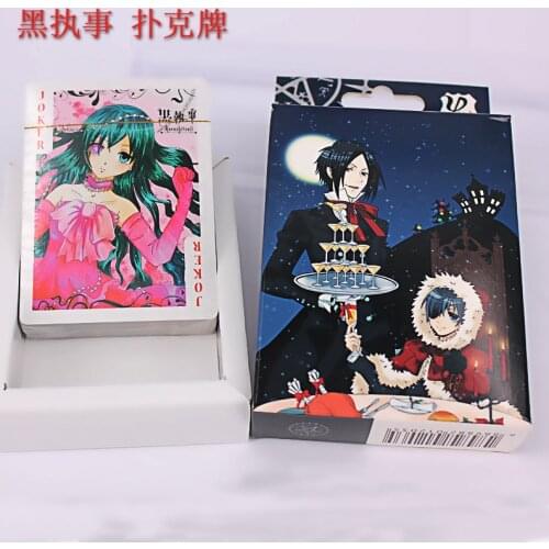Anime Black Butler Poker Cards Board Game Cards With Box anime toy
