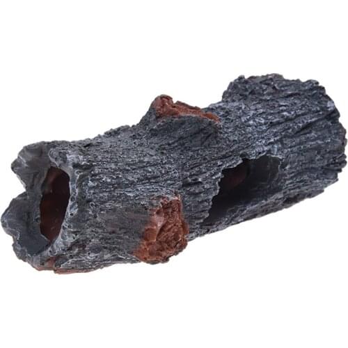 Aquarium Decoration Cave Artificial Wood Tree Trunk Root Spawning Ground Cave