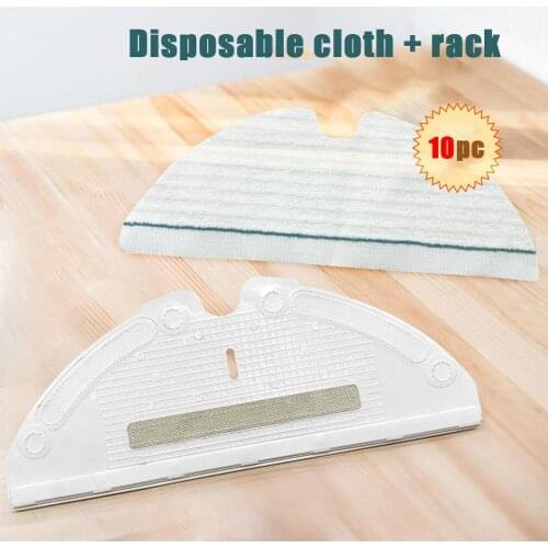 Bracket + Disposable Mop Pad Cloth For Xiaomi Roborock S6 T6 S5 /S5 Max acuum cleaner Tool Kit Stone Floor Cleaning cloth
