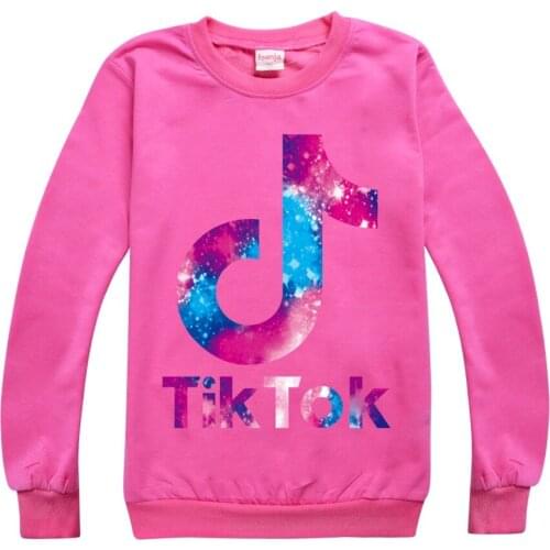 TIK TOK Childrens clothing Sweatshirts for boys cotton kids toddler girl autumn clothes christmas outfits