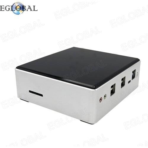 Eglobal 10th Gen Mini PC Computer Intel i7-10510U 4 Core 2*DDR4 M.2 SSD 2*LANs 4K HTPC Windows 10 Linux 8*USB USB-C HDMI Fan PC