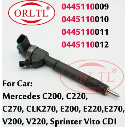 New Nozzle 0445110009 Common Rail Injector 0 445 110 009 Diesel Sprayer 0445 110 009 For Mercedes Sprinter C200,C220,C270,CLK270