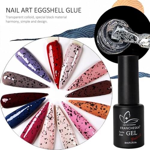 8ml Eggshell Gel Polish Nail Gel Beautiful Healthy Nail Polish Glue For Nails Art Eggshell Hybrid Design Base And Top Coat