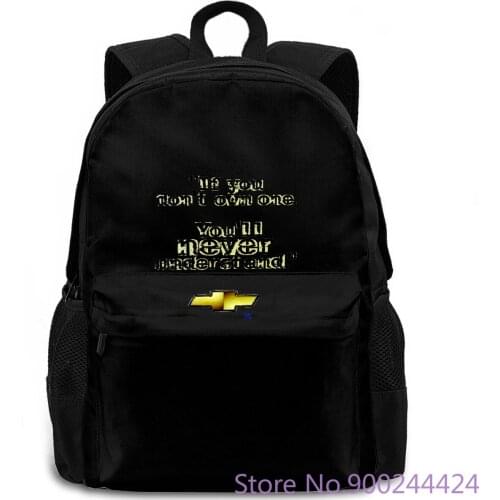 Gm with chevrolet license chevy bowtie cru oldtimer- show original title New - women men backpack laptop travel school
