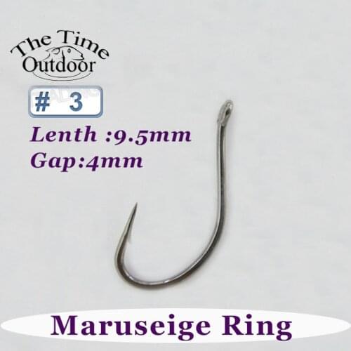 Hooks 100 pcs Maruseigo With Ring High Carbon Steel anzol de pesca