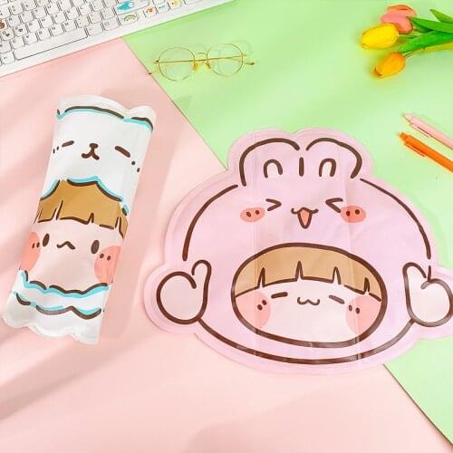 Cartoon shaped ice pad summer cooling cushion free water injection gel breathable office nap chair cushion student cooling pad