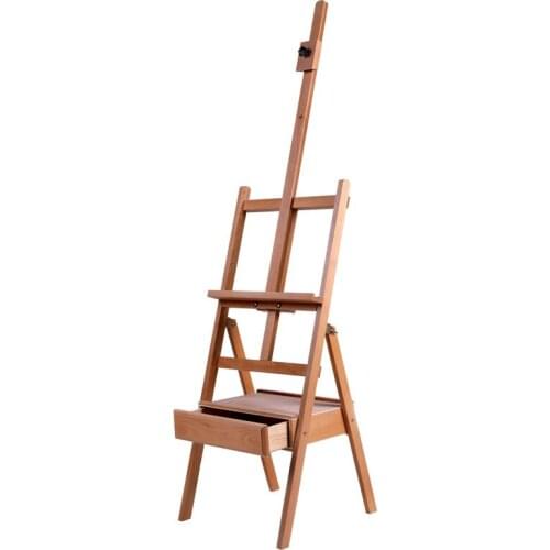 Drawer Easel Solid Wood Sketch Oil Paint Easel Wooden Oil Painting Box Floor Beech Easel Display Stand Caballete De Pintura