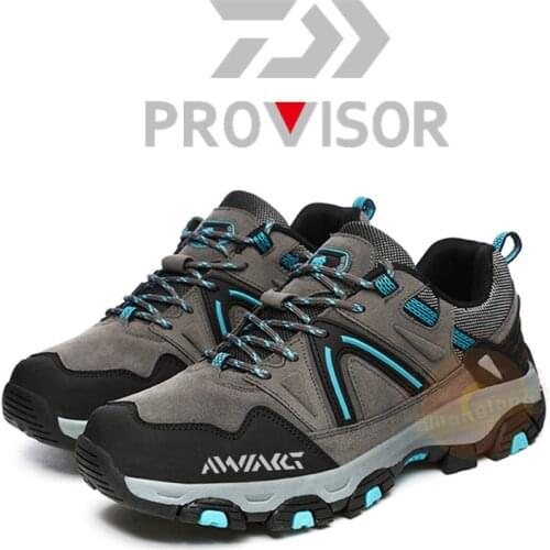 2021 Men Outdoor Hiking Shoes Waterproof Breathable Hunting Trekking Shoes Sport Climbing Sneakers Daiwa Fishing Shoes