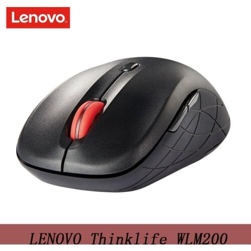 LENOVO Thinklife WLM200 Wireless Mouse USB Connection 2.4GHz Wireless Mice Notebook Desktop Computer 1500dpi Mute Mini Mouse