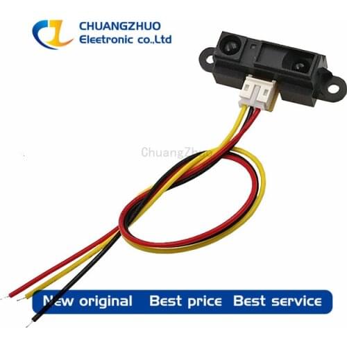 New original GP2Y0A21YK0F Including wire SENSOR OPTICAL 10-80CM ANALOG