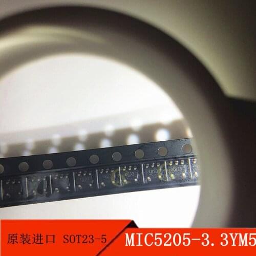 10PCS MIC5205-3.3YM5 SOT23-5 printing KB33 LOD stabilivolt original products
