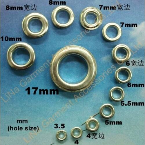 CPAM Shipping 14mm Eyelets for Apparel and Scrapbook Shiny Silver color metal eyelets for garment eyelet for bags