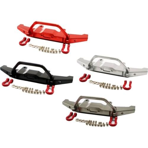 Aluminum Alloy Front Bumper for 1/16 Scale WPL C14 C24 RC Truck Upgrade