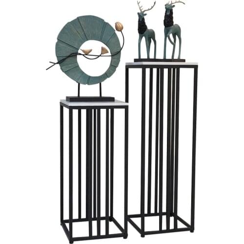 Nordic flower stand living room modern minimalist room built-in rack floor green dill hyacinth iron flower pot pot plant stand