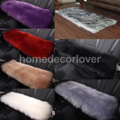 Deluxe Faux Sheepskin Shaggy Area Rug Super Soft Kids Play Carpet Home Decor