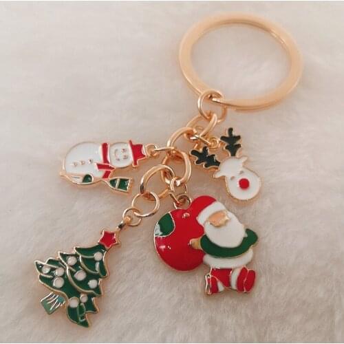 Christmas Enamel Jewelry Christmas Snowflake Pendant Hair Accessories Bracelet Necklace Accessories DIY Alloy Fittings