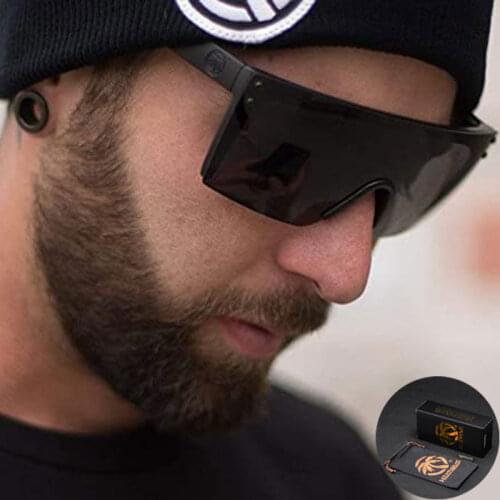 2021 Fashion Men Luxury Heat Wave Square Pilot Sunglasses For Women Vintage Sport Driving Brand Design Sun Glasses Oculos De Sol