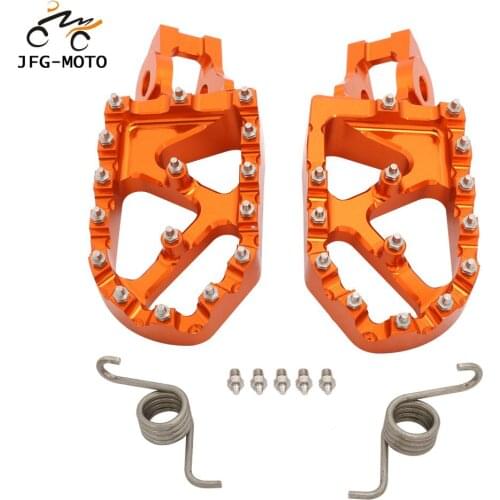 New Motorcycle CNC Lengthen Footrest Footpeg Foot Pegs Pedals Rests For KTM SX SXF EXCF XC XCF XCW 85 125 150 250 350 450 500