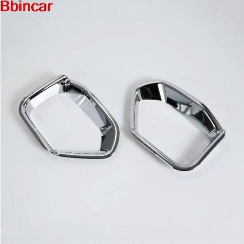 Bbincar Exterior Car Accessories ABS Rear Tail Fog Light Lamp Cover Back FogLights Sticker2pcs For Subaru Crosstrek 2017 2018