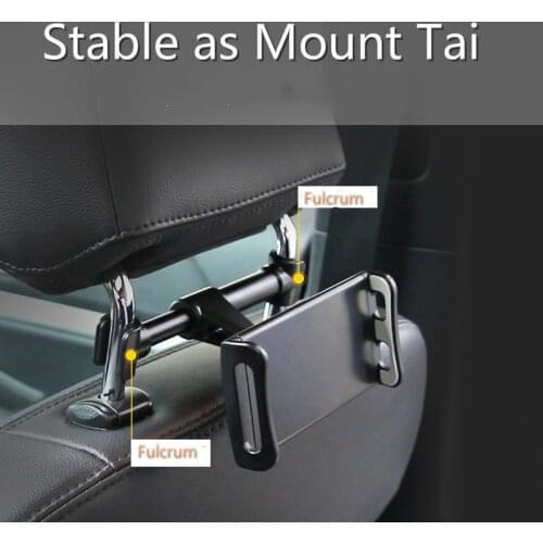 360 Degree Rotation Adjustable Anti-scratch Car Seat Back Tablet Phone Holder For 4-11 inch Mobile Phone Car Rear Pillow