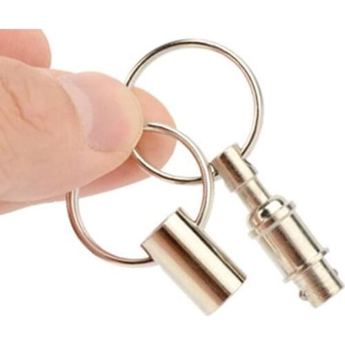 Pull-Apart Quick Release Key Ring Easy Detach Double Snap Key Chain