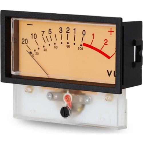 High-precision VU Ammeter DB Meter Power Discharge Flat Meter Mixer Power Meter with Backlight Gauge Mechanical Ammeters