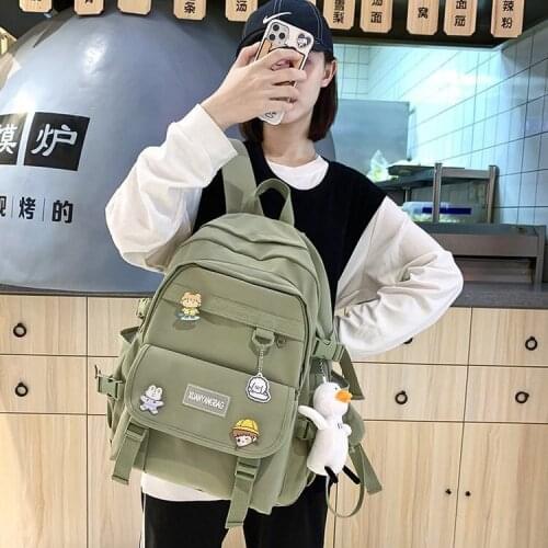 Japanese Kawaii Backpack Girls Waterproof Nylon Bag Large Capacity School Bag For Student Girls Backpack Women Mochila Feminina