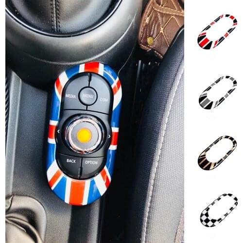 Union Jack Car Gear Shift Panel Cover Decoration Sticker Car Styling For MINI Cooper S JCW F55 F56 F57 Interior Accessories