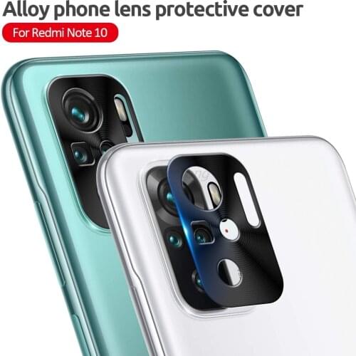 For Redmi Note 10 4G 6.43inch alloy phone lens protective cover For xiaomi redmi note 10 pro max 10s 5g camera lens protection