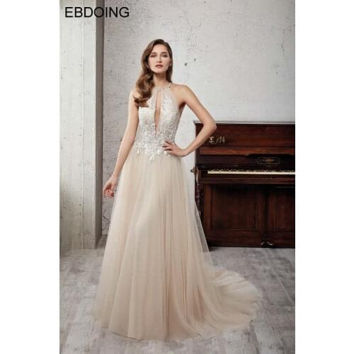 Robe de soiree A-line Formal Dresses Strapless Halter Neckline Vestidos de festa Plus Size Evening Dress Prom Party Gowns