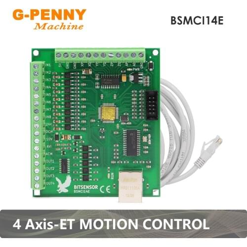 XHC Ethernet 4 Axis MACH3 CNC Motion Control Card BSMCI14E Model 5V DC 5W Power supply Input Output terminal power 12V~36V DC
