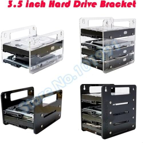 DEBROGLIE YJ-Y2G/Y4G Hanging type Acrylic Hard Disk Bracket Hard-disk cartridge 3.5" HDD Cage mechanical hard disk box
