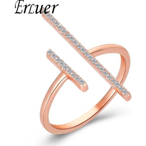 ARUEL fashion anniversary Party Gold Color Jewelry Austrian Crystal Open Adjustable for Women Girls exaggeration digital Rings