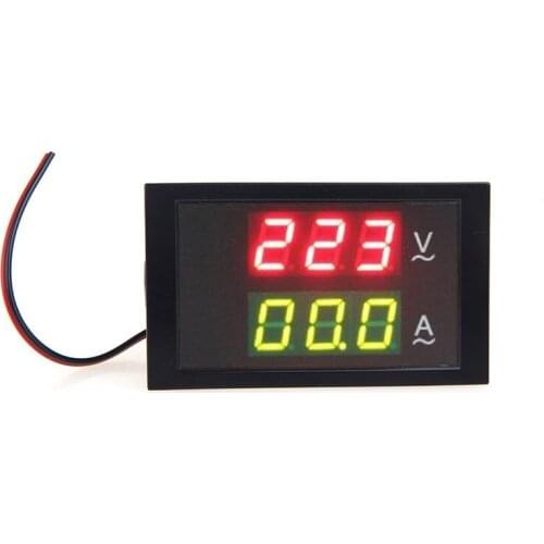 Digital LED Voltage Meter Ammeter Voltmeter with Current Transformer AC80-300V 0-100.0A Dual Display