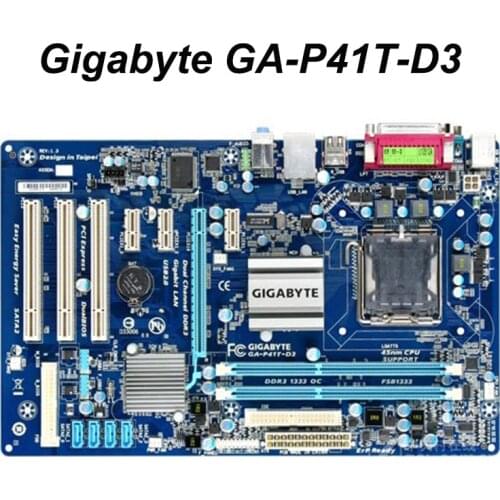 For Gigabyte GA-P41T-D3 Desktop Motherboard P41T-D3 G41 Socket LGA 775 DDR3 ATX On Sale