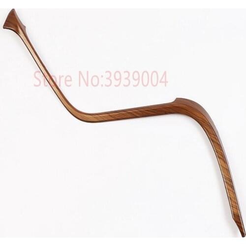 For TOYOTA Camry 2018 1PC Peach Wood ABS Chrome Car Interior Central Console Cover Trim Moldings Car Styling