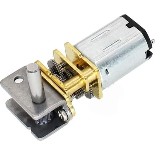 Hugwit Motor SR12GA DC 6V Low Speed Ultra Mini Gear Box 12V Small Worm Gear Motor Reversible Electric Engine Smart Car