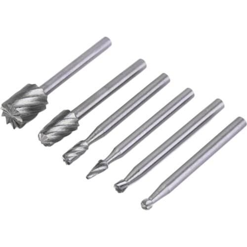 Hot Selling 6pcs HSS Routing Router Grinding Bits Burr For Rotary Tool for Dremel for Bosch Mini Worldwide Store