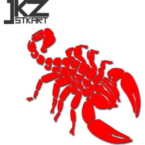 JKZ STKART Vinyl Die Cut Car Sticker Decals Bull Scorpion 01 12 x 12 cm for Motor Bike Laptop Helmet Decorated Stickers