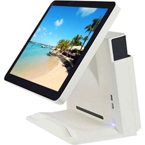 Computer display windows POS Hardware retail cash register 15 inch capacitive touch screen DDR3 8G cash rgeister