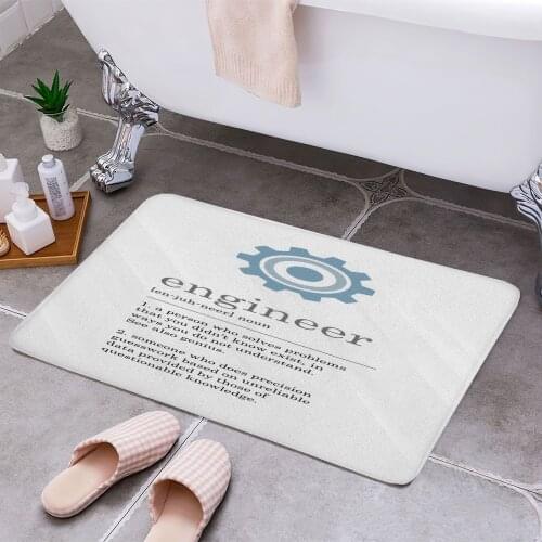 Funny Engineer Definition 3D Print Doormats Rectangle Non-Slip DoorMat Bedroom Kitchen Entrance Print Door rugs Dropshipping