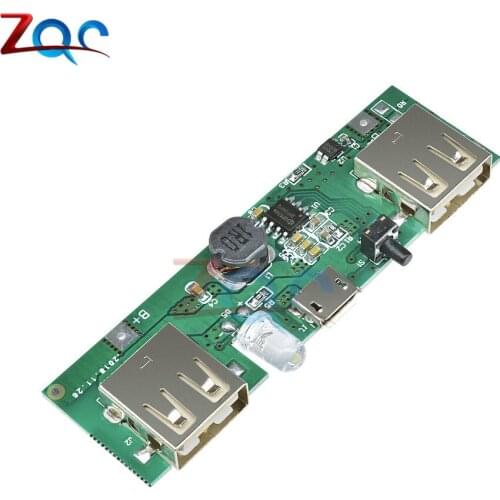 5V 1A 2A Mobile Power Bank Charger Control Module Micro USB Polymer Lithium Battery Charging Board DIY Step Up Boost