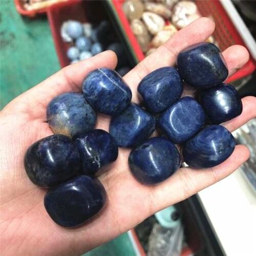 Natural Bulk Blue Sodalite Crystals Tumbled Stones For Home Decoration