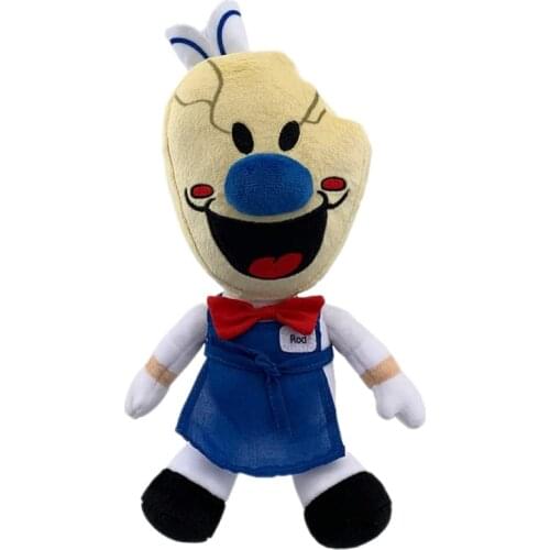 25cm New Ice Scream Rod Plush Toy Stuffed Soft Toys Cartoon Dolls Horror Game Character Halloween Christmas Decor Gift for Kids
