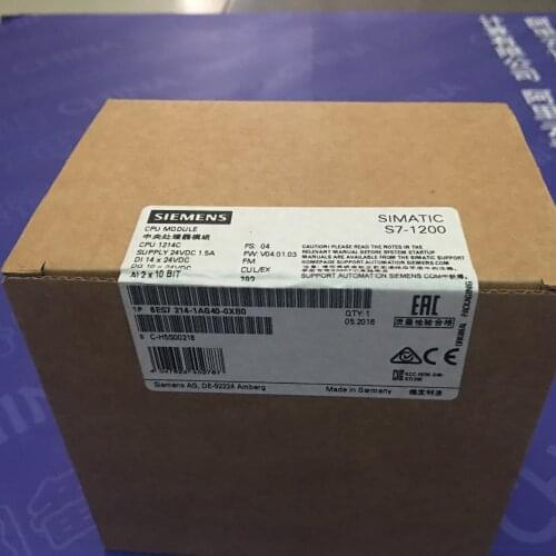 New Original 6ES7 214-1AG40-0XB0 for SIMATIC S7-1200 CPU 1214C 6ES7214-1AG40-0XB0