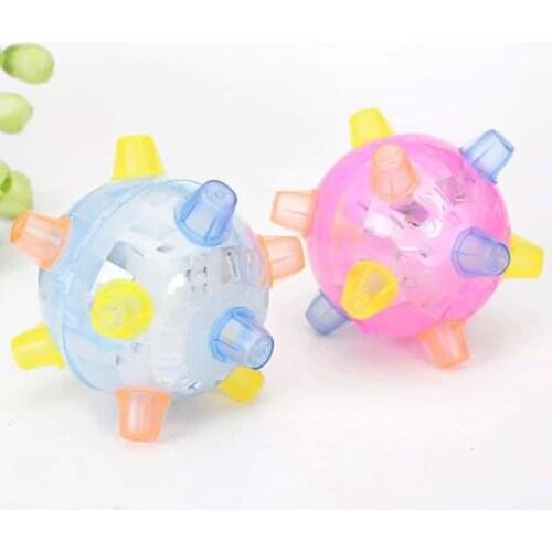 New Strange Music Dance Ball Light Toy Flash Jump Ball (Random Color)