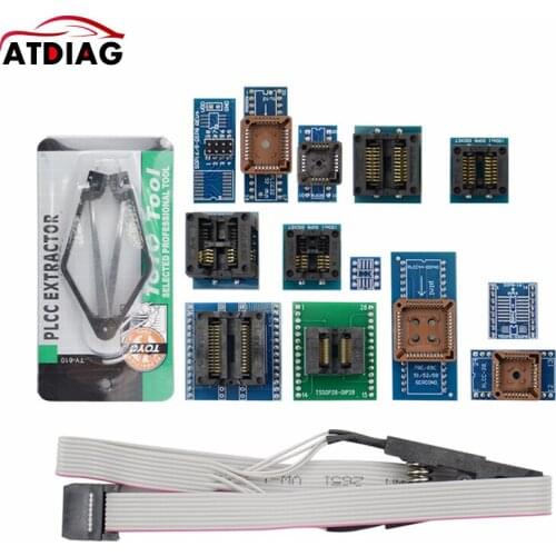 Original New 13 PCS Universal Adapter Socket+ IC Extractor for Programmer TL866A TL866CS EZP2010 G540 Free ship