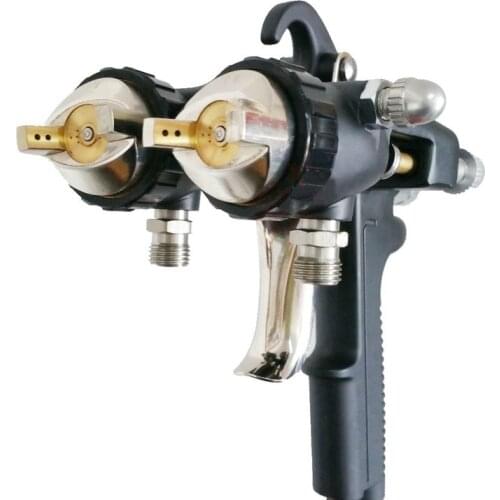 8073 HVLP Double Head Nozzle Paint Spray Gun 1.4mm